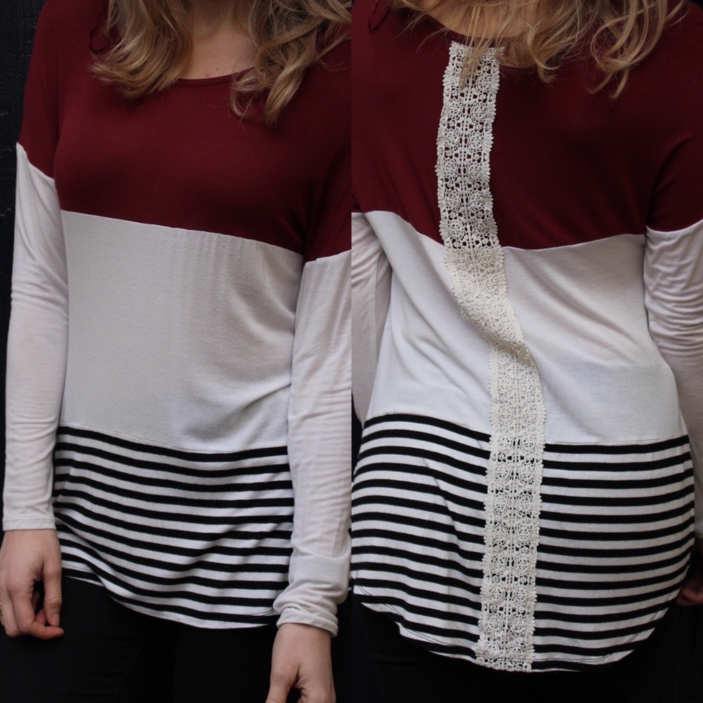 ModCloth Color Block Tee Size Small - Picture 4 of 4